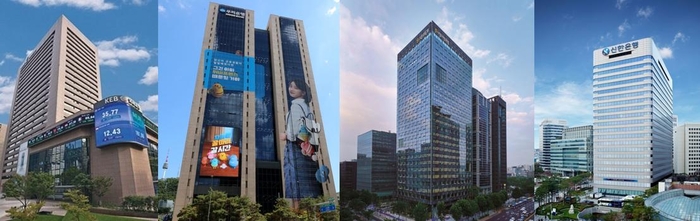 (왼쪽부터) 하나금융, 우리금융, KB금융, 신한금융. 사진제공=각사