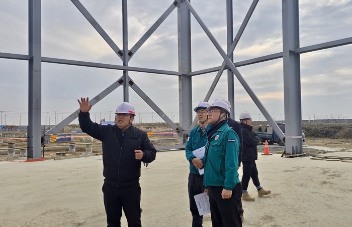 새만금개발청 겨울철 건설현장 사고 예방 집중점검 실시 모습.